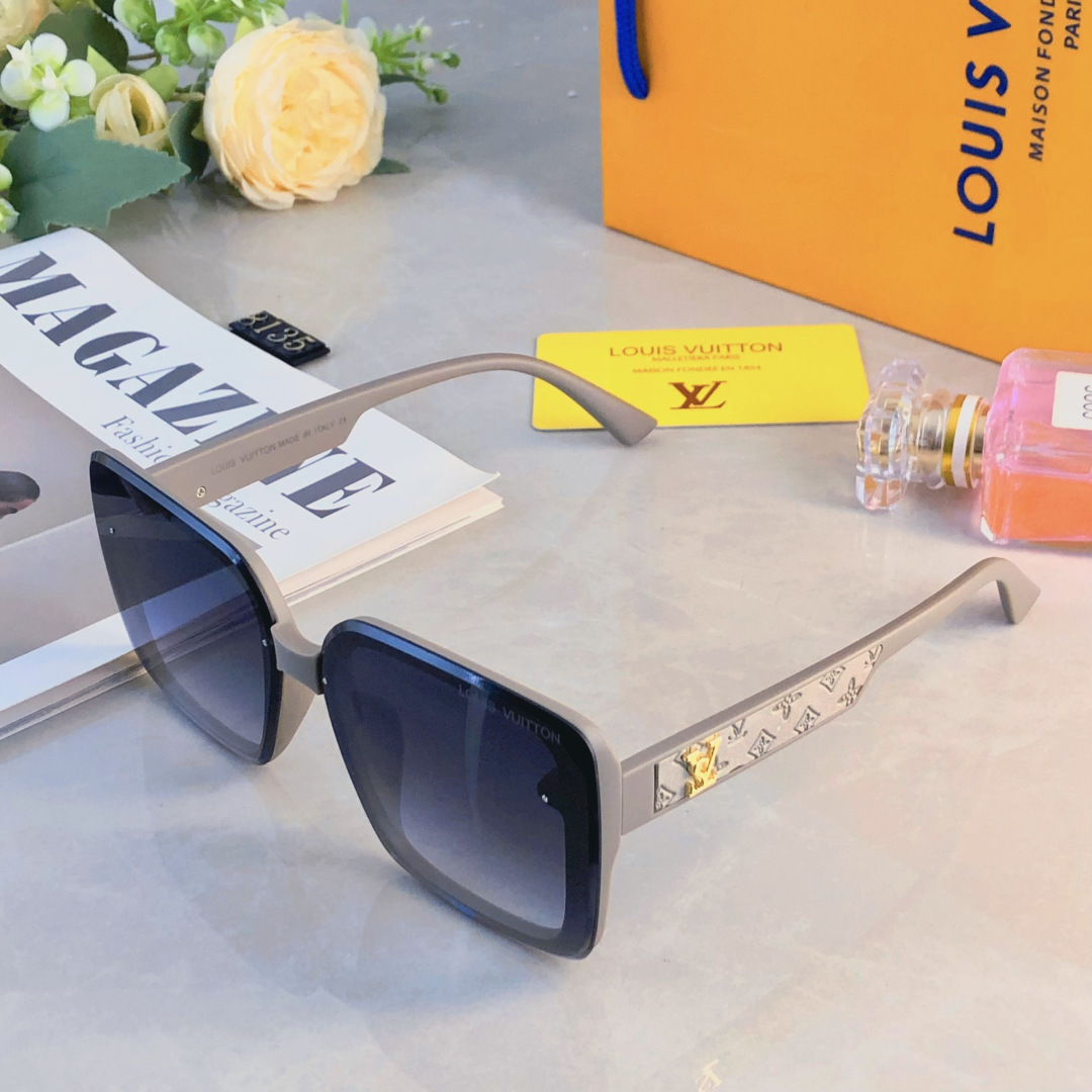 。。Louis vuitto*新款墨镜女潮大方框大脸显瘦高级感街拍防紫外线太阳眼镜
