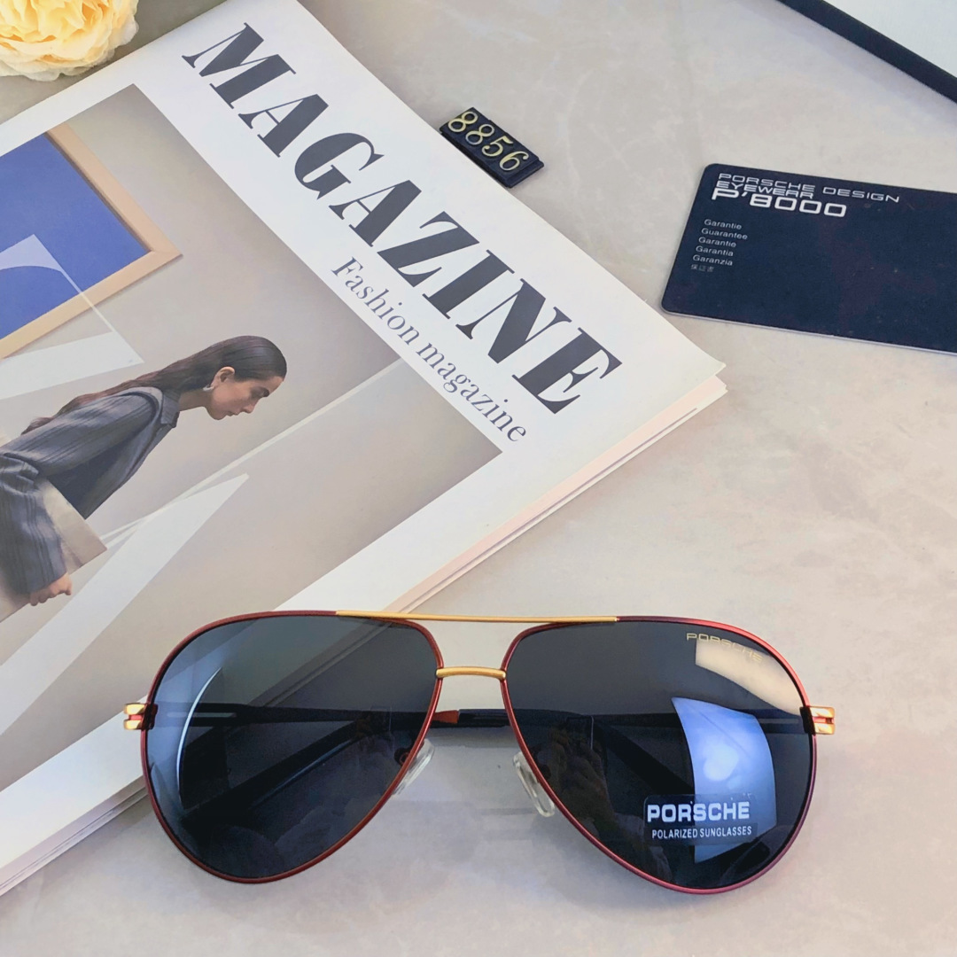 。。Porsch*新款偏光男士墨镜偏光司机驾驶镜太阳镜开车钓鱼蛤蟆眼镜