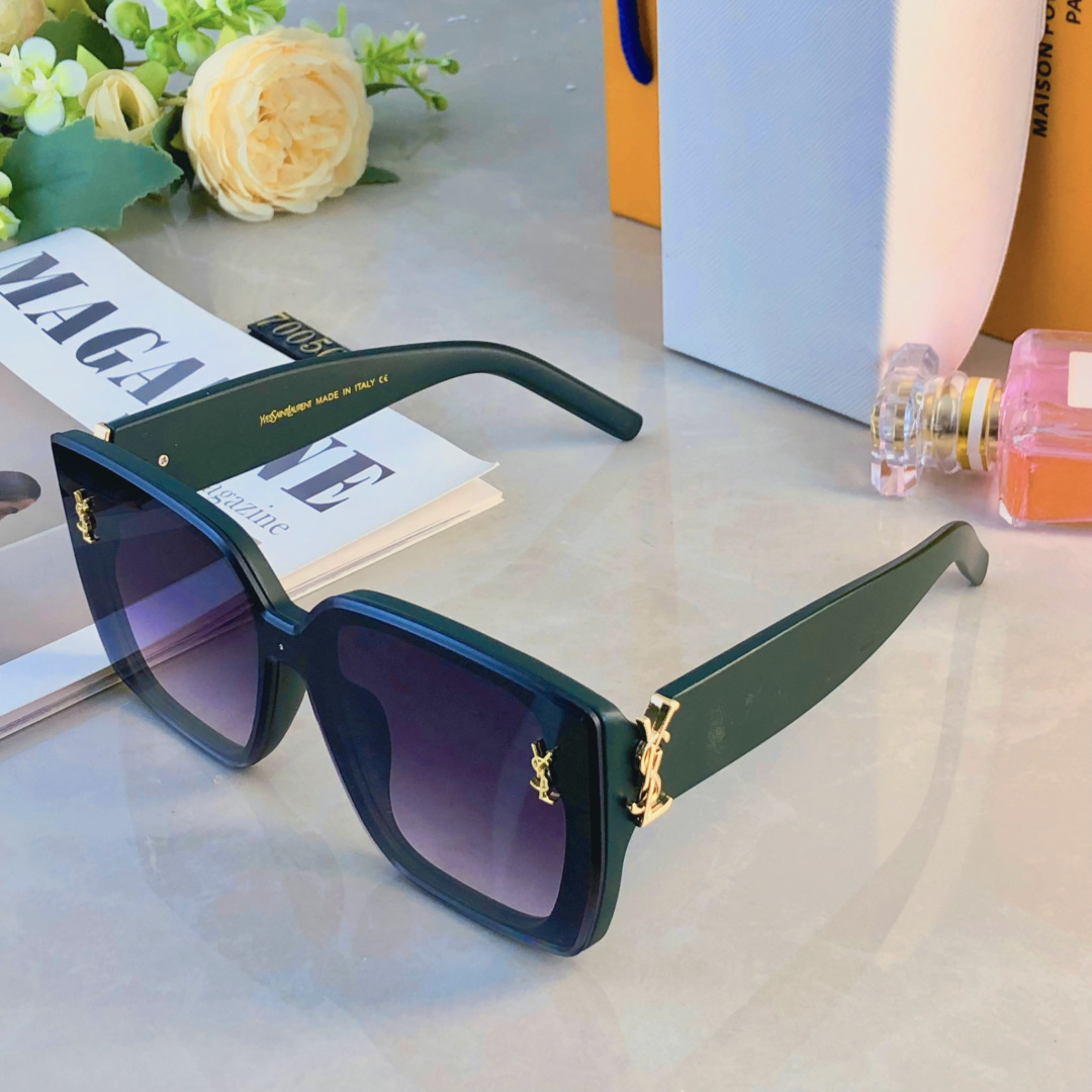 。。YSL新款欧美时尚复古大框蝶形猫眼太阳镜跨境ins风百搭墨镜女高级感