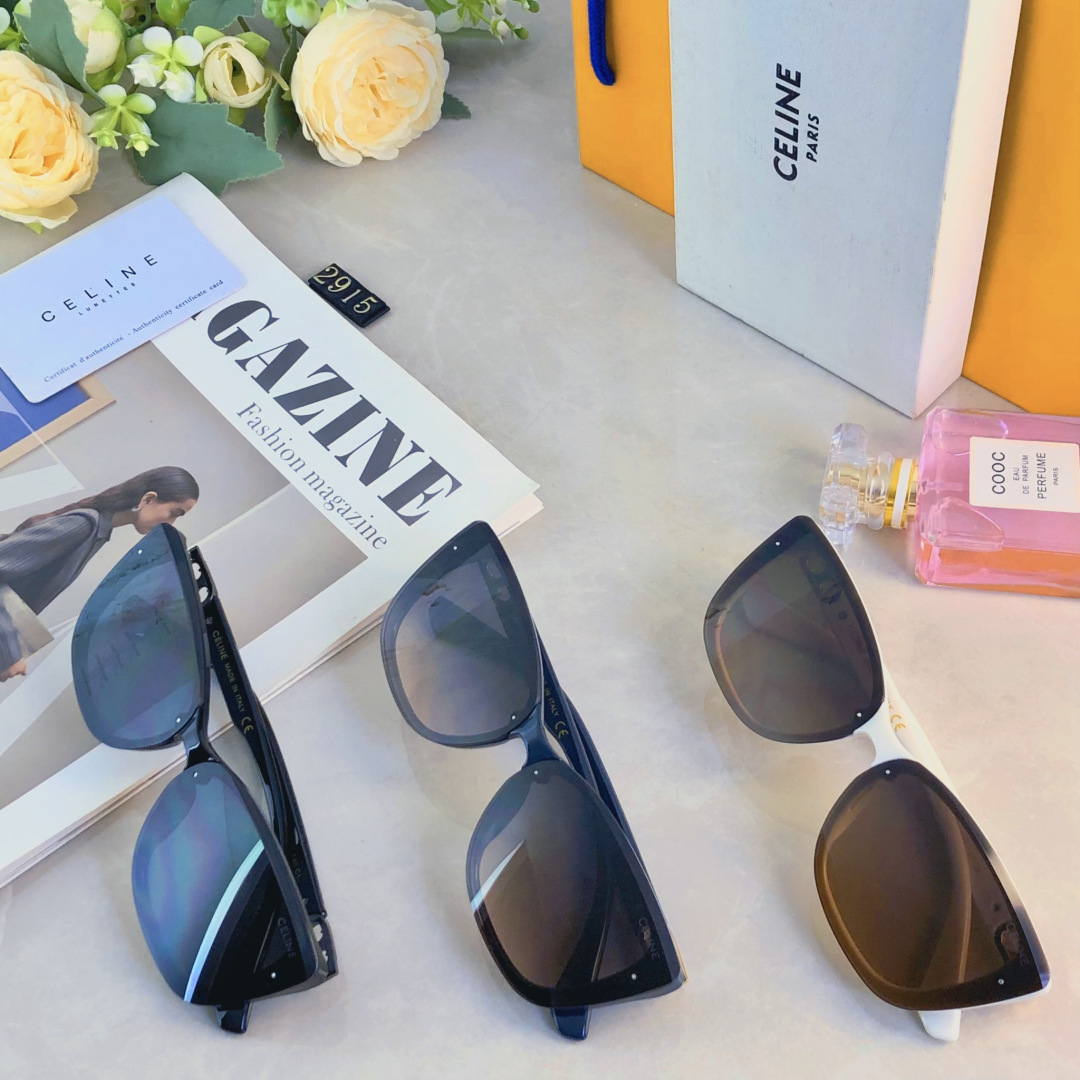 。。Celin*韩版时尚新款方形太阳镜女潮流拍照遮阳开车墨镜