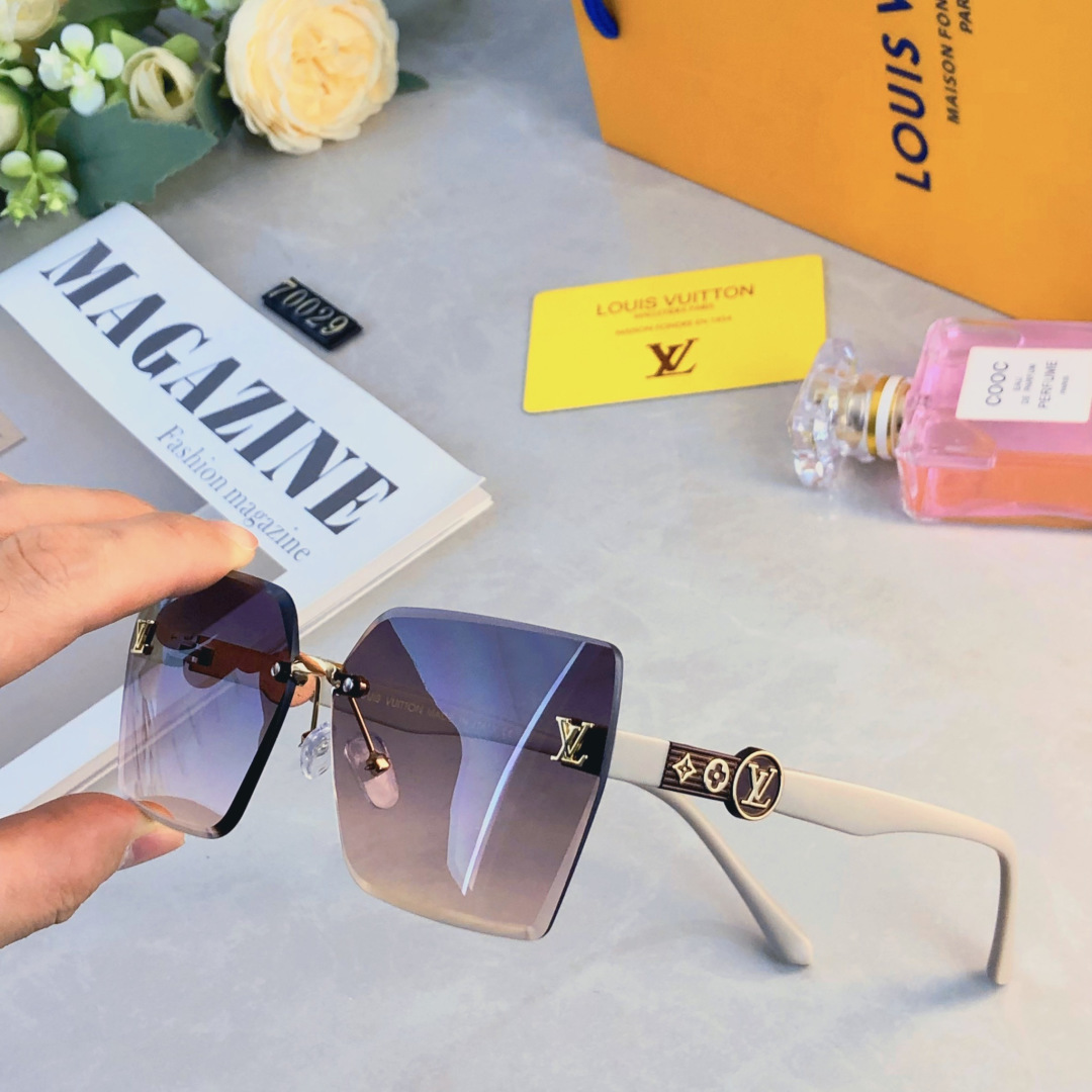 。。Louis vuitto*墨镜女高级感简约优雅新款大脸显瘦防紫外线时尚太阳眼镜