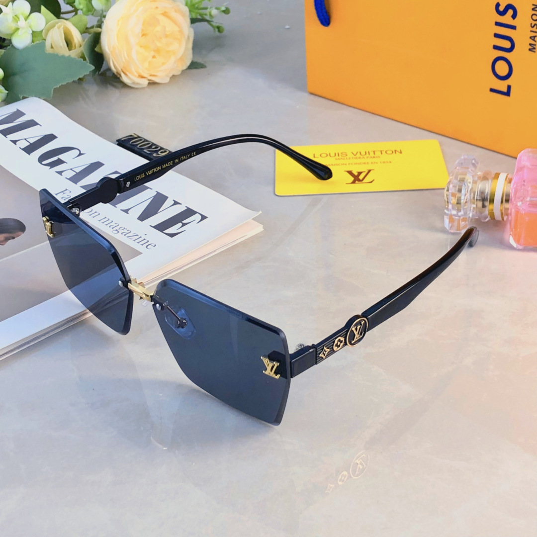 。。Louis vuitto*墨镜女高级感简约优雅新款大脸显瘦防紫外线时尚太阳眼镜
