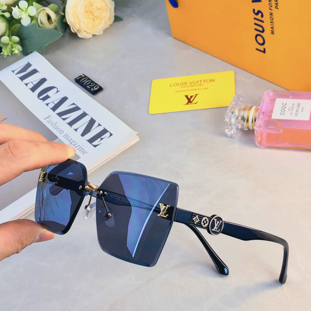 。。Louis vuitto*墨镜女高级感简约优雅新款大脸显瘦防紫外线时尚太阳眼镜