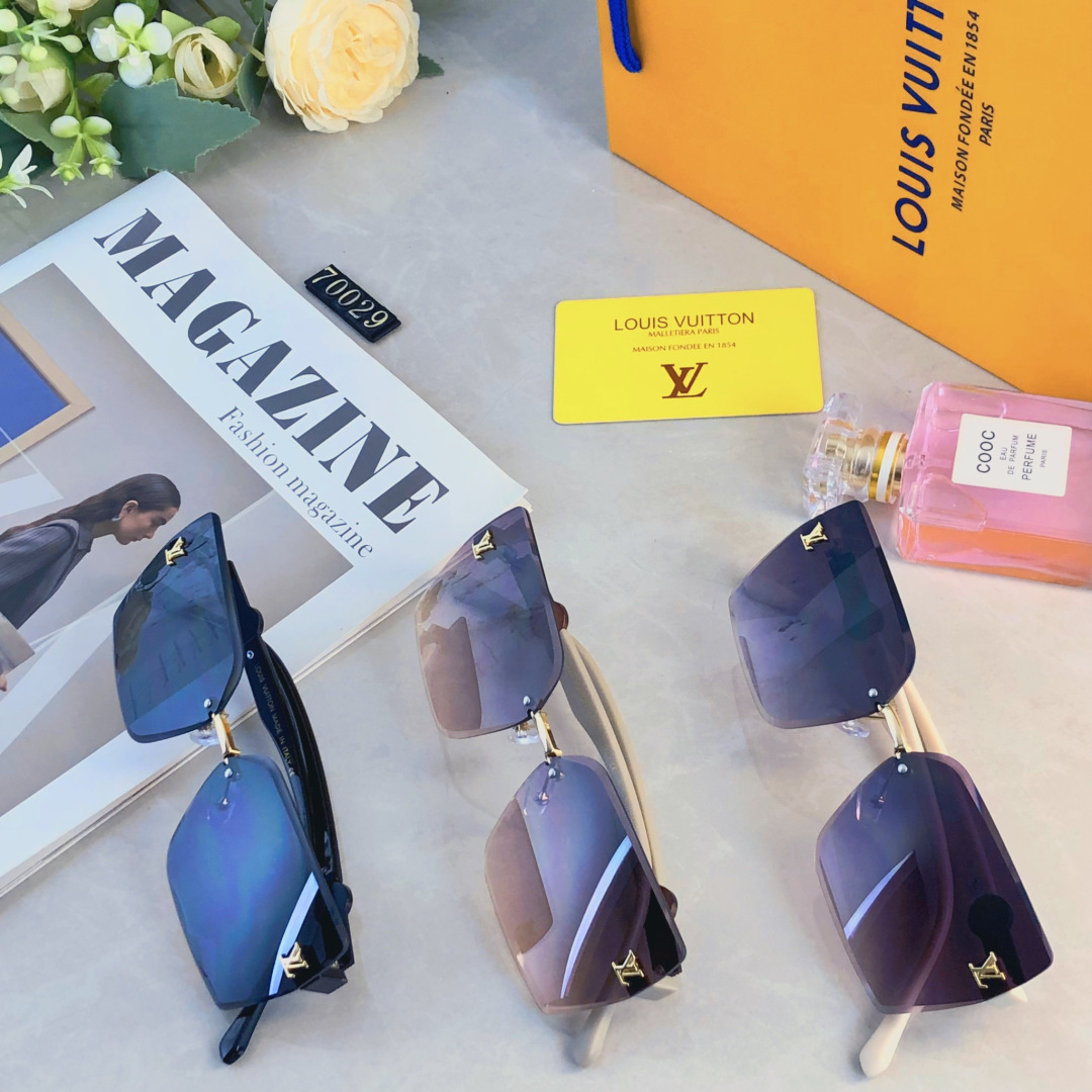 。。Louis vuitto*墨镜女高级感简约优雅新款大脸显瘦防紫外线时尚太阳眼镜