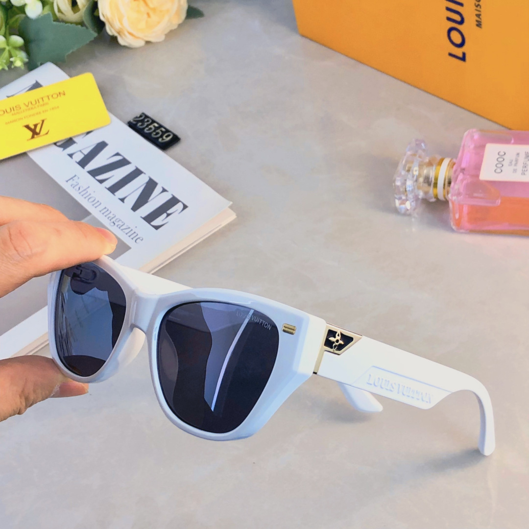 。。Louis vuitto*复古猫眼太阳眼镜女网红墨镜潮搭防紫外线高级感