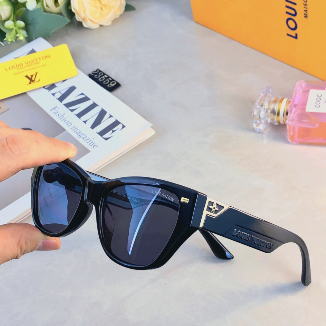 。。Louis vuitto*复古猫眼太阳眼镜女网红墨镜潮搭防紫外线高级感