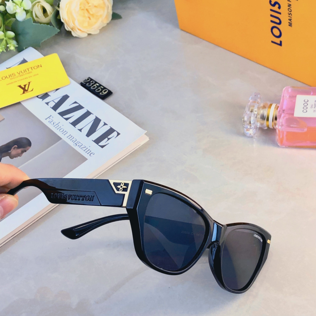 。。Louis vuitto*复古猫眼太阳眼镜女网红墨镜潮搭防紫外线高级感
