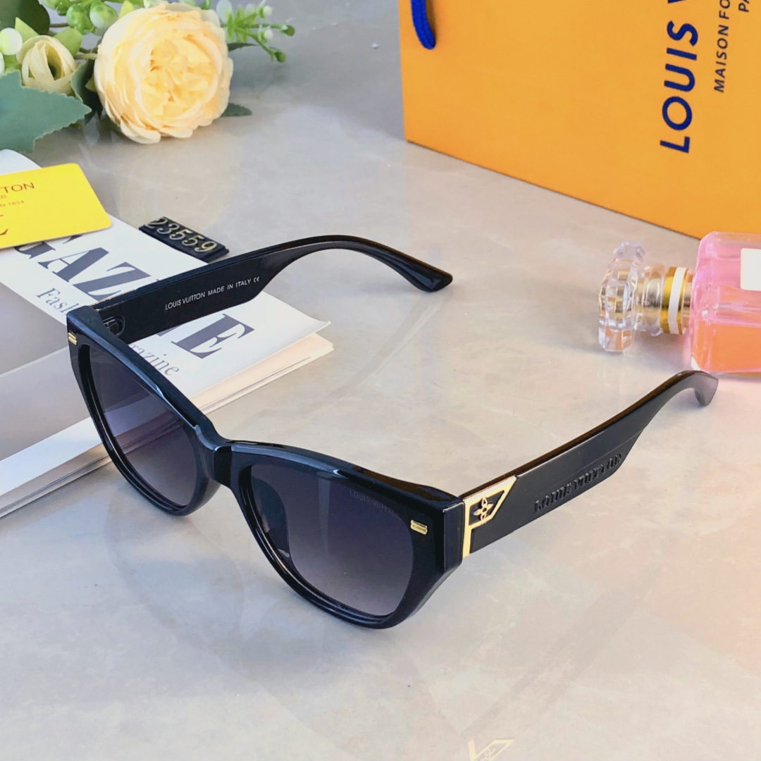 。。Louis vuitto*复古猫眼太阳眼镜女网红墨镜潮搭防紫外线高级感