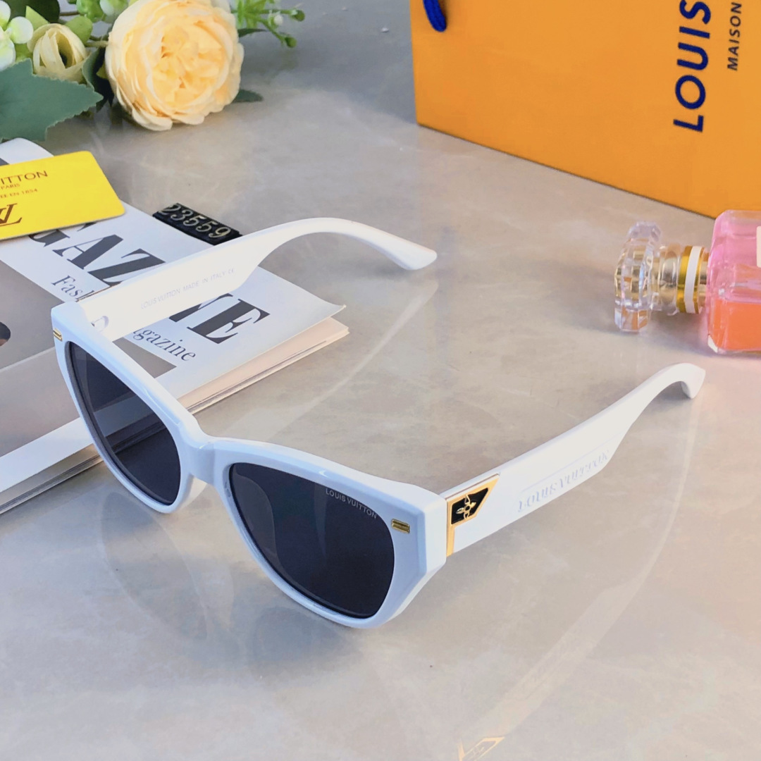 。。Louis vuitto*复古猫眼太阳眼镜女网红墨镜潮搭防紫外线高级感