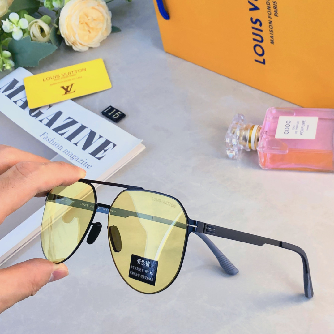 。。Louis vuitto*偏光墨镜男开车驾驶遮阳钓鱼高清尼龙镜片太阳镜潮