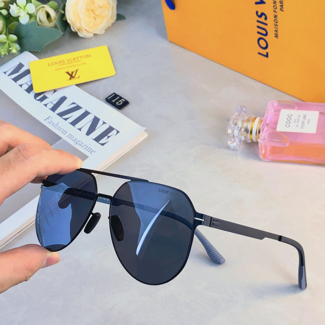 。。Louis vuitto*偏光墨镜男开车驾驶遮阳钓鱼高清尼龙镜片太阳镜潮