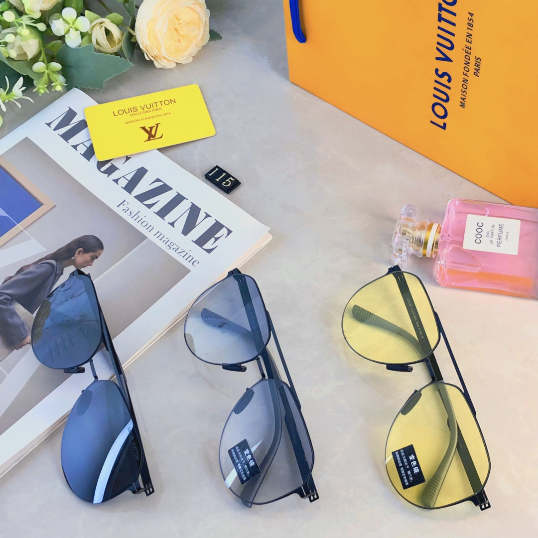 。。Louis vuitto*偏光墨镜男开车驾驶遮阳钓鱼高清尼龙镜片太阳镜潮