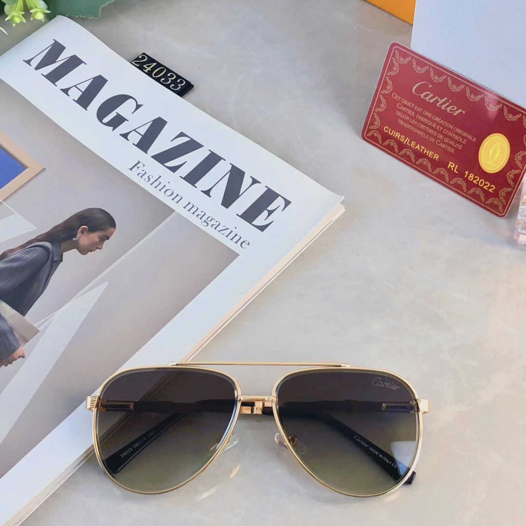 。。Cartie*金属时尚INS风轻奢蛤蟆男士高级感太阳镜户外驾驶墨镜