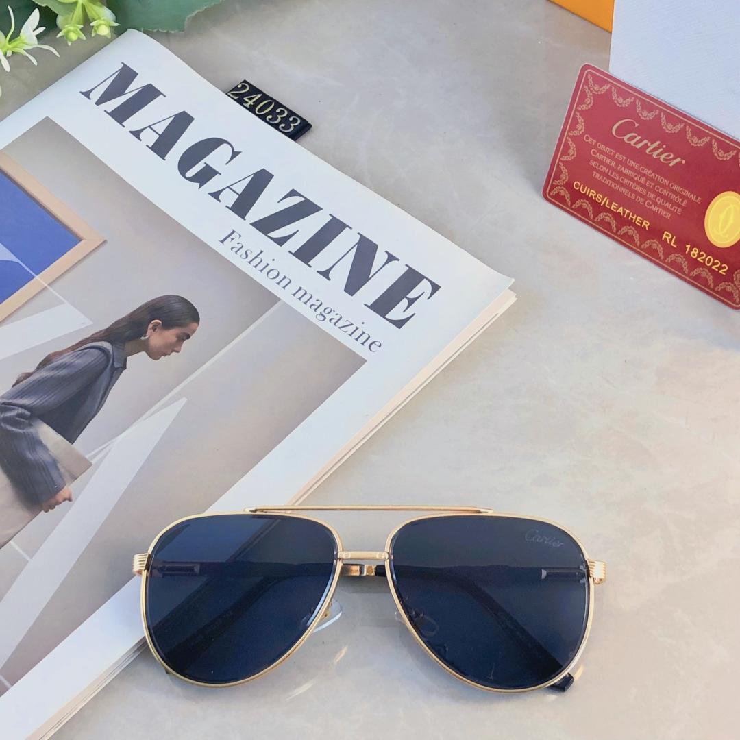 。。Cartie*金属时尚INS风轻奢蛤蟆男士高级感太阳镜户外驾驶墨镜