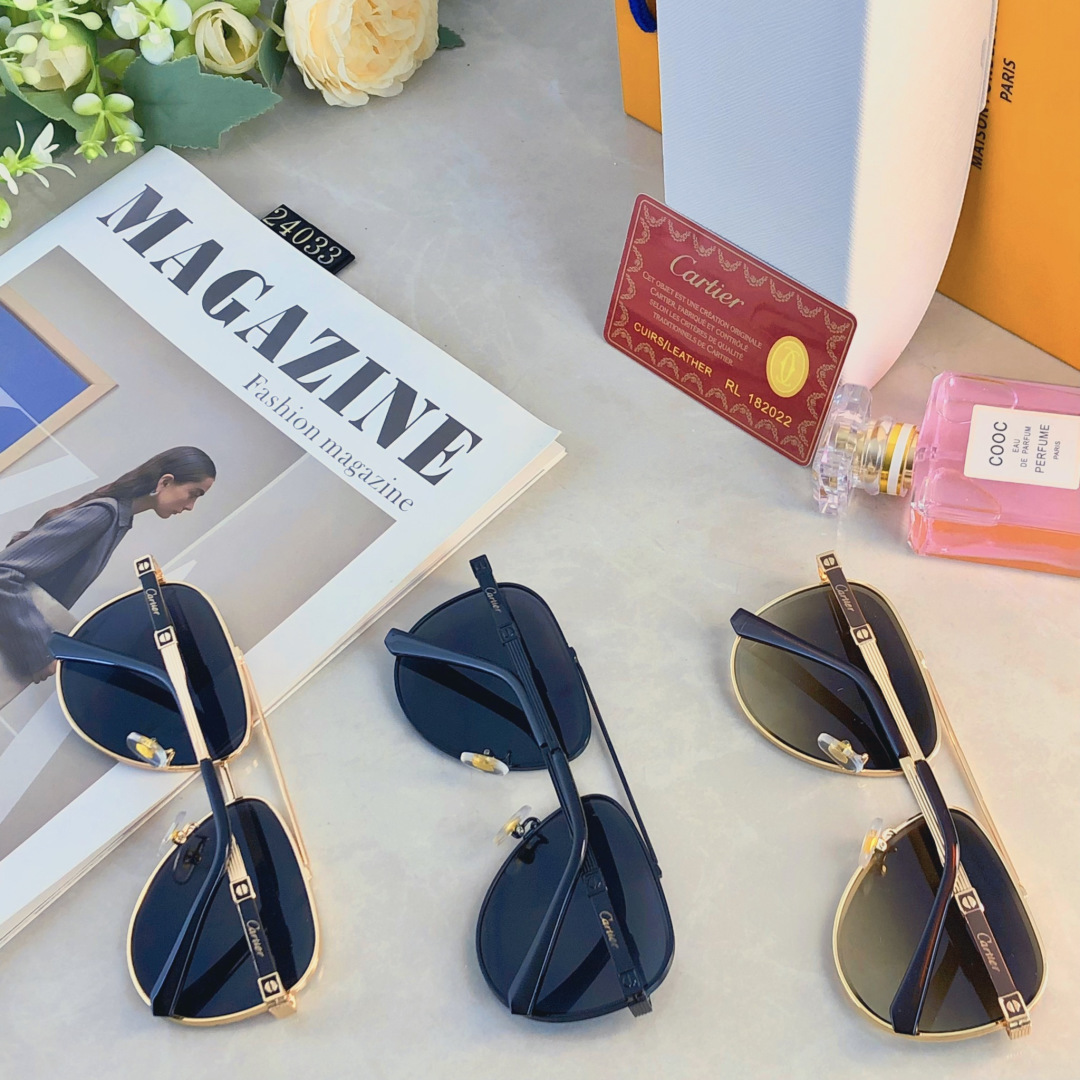 。。Cartie*金属时尚INS风轻奢蛤蟆男士高级感太阳镜户外驾驶墨镜