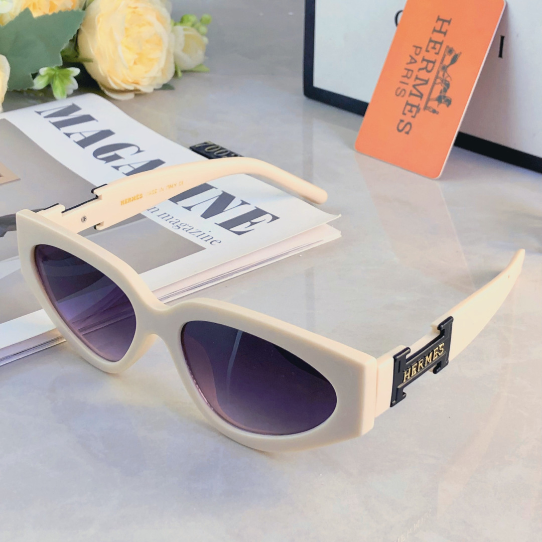 。。Herme*欧美网红潮流方形墨镜女圆脸显瘦百搭眼镜潮