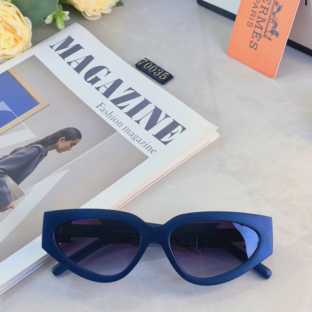 。。Herme*欧美网红潮流方形墨镜女圆脸显瘦百搭眼镜潮