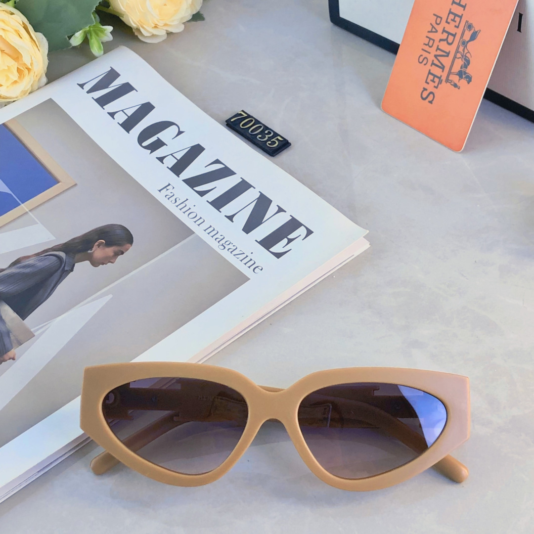 。。Herme*欧美网红潮流方形墨镜女圆脸显瘦百搭眼镜潮