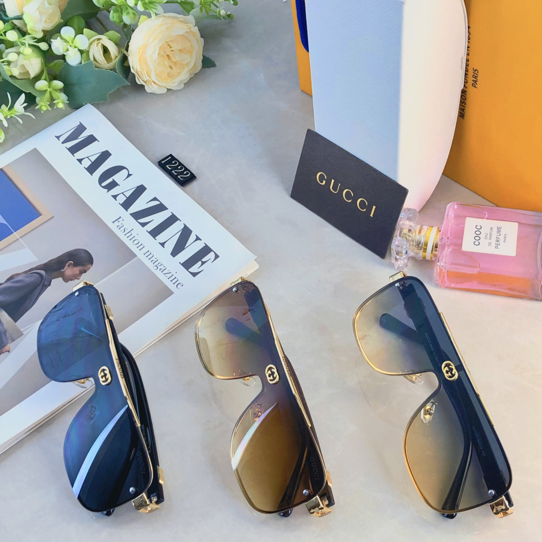 。。Gucc*新款太阳镜 时尚休闲墨镜 驾驶出游度假太阳眼镜