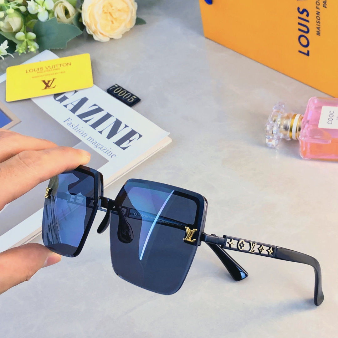 。。Louis vuitto*时尚大框墨镜女显脸小高级感轻奢防紫外线太阳眼镜大脸2026新款潮