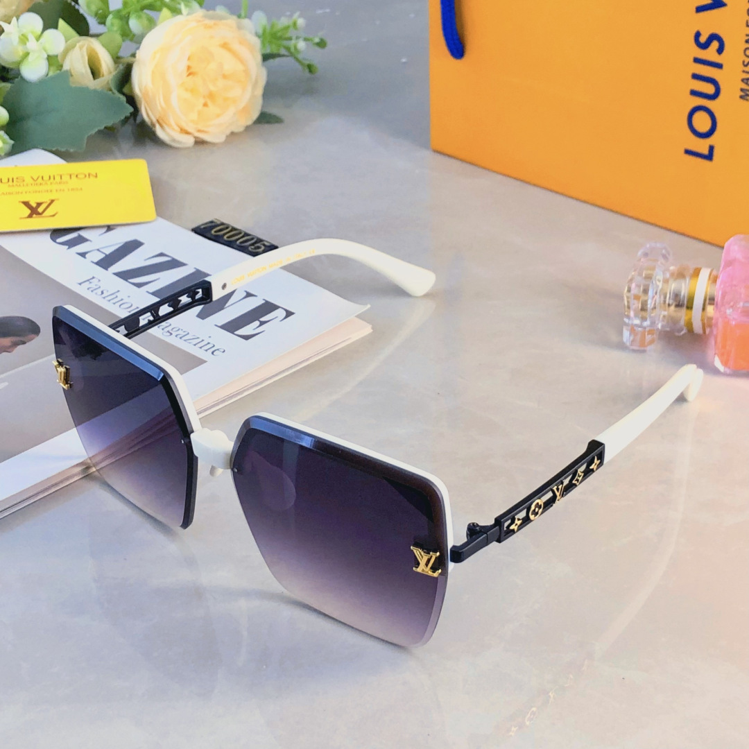 。。Louis vuitto*时尚大框墨镜女显脸小高级感轻奢防紫外线太阳眼镜大脸2026新款潮