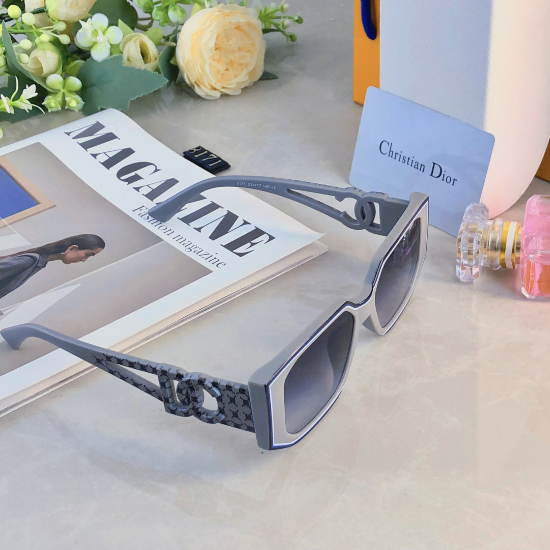 。。Chane*韩系辣妹墨镜女款高级感新款多边太阳镜防紫外线欧美潮酷