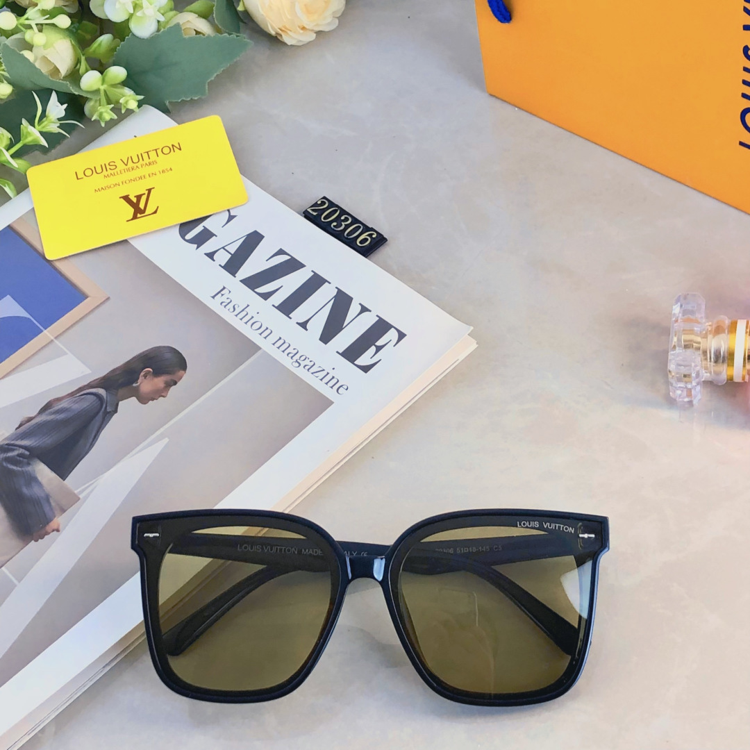 。。Louis vuitto*太阳镜墨镜眼镜大框时尚潮流个性网红同款遮阳墨镜男女开车遮阳