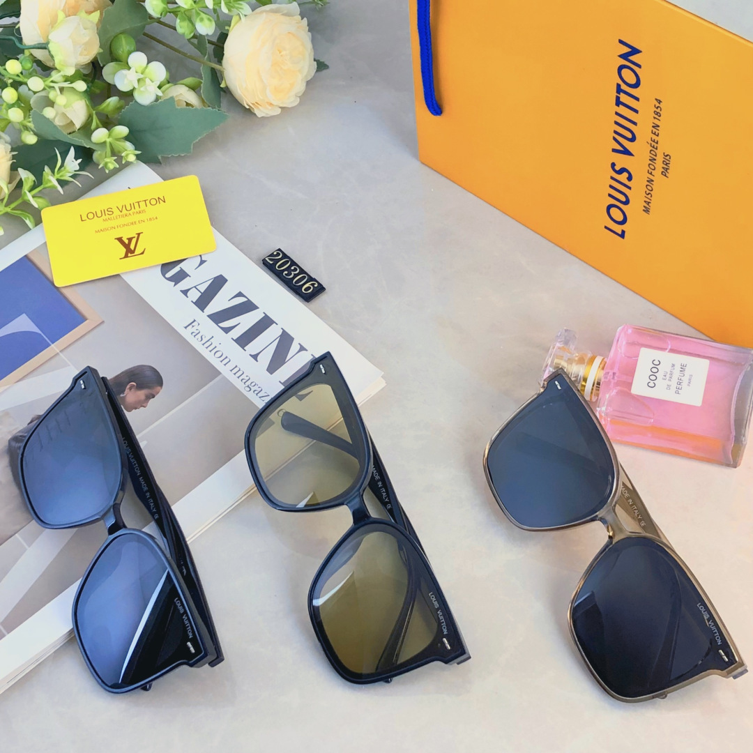 。。Louis vuitto*太阳镜墨镜眼镜大框时尚潮流个性网红同款遮阳墨镜男女开车遮阳