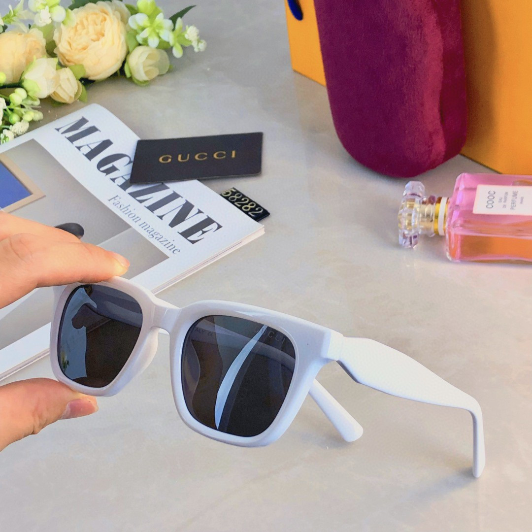 。。Gucc*欧美风网红猫眼太阳镜新款潮凹造型时尚街拍超黑墨镜女ins