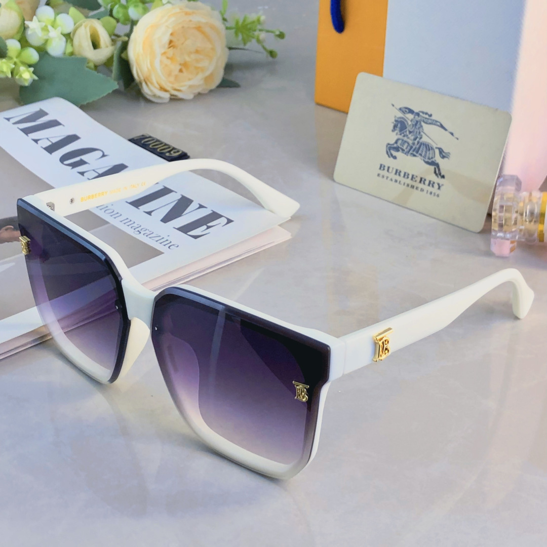 。。Burberr*墨镜女款高级感气质防晒ins潮圆脸大脸显瘦防紫外线太阳眼镜