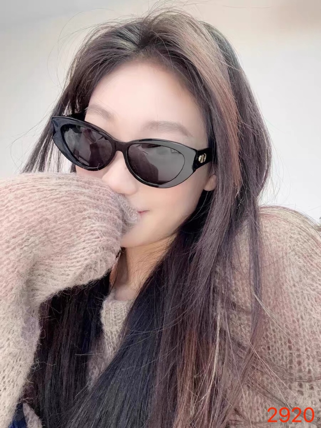 。。DIO*猫眼窄框墨镜女2026新款潮高级感美式复古网红眼镜辣妹太阳镜