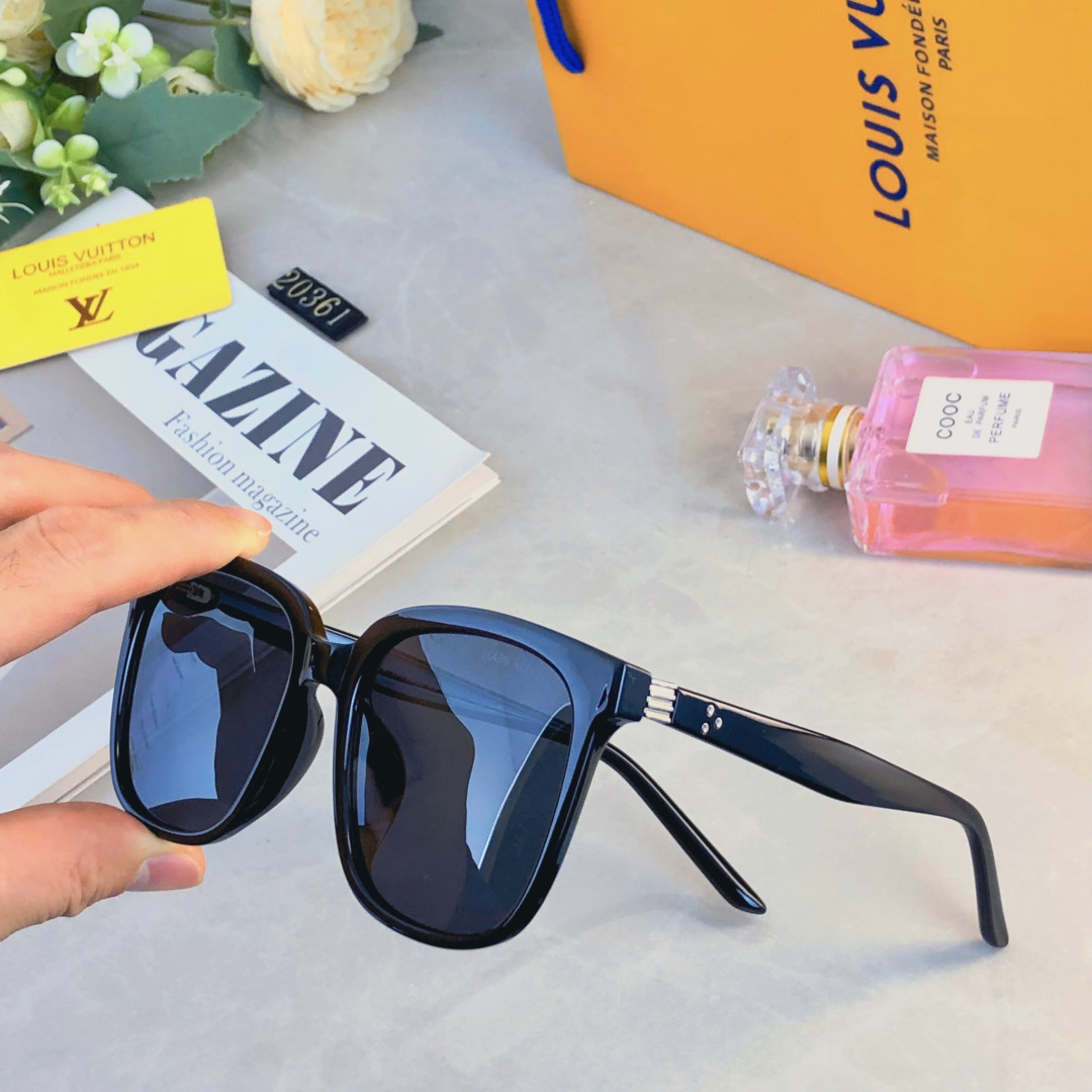 。。Louis vuitto*时尚网红防紫外线偏光墨镜大框显瘦高级感优雅气质户外旅行太阳镜