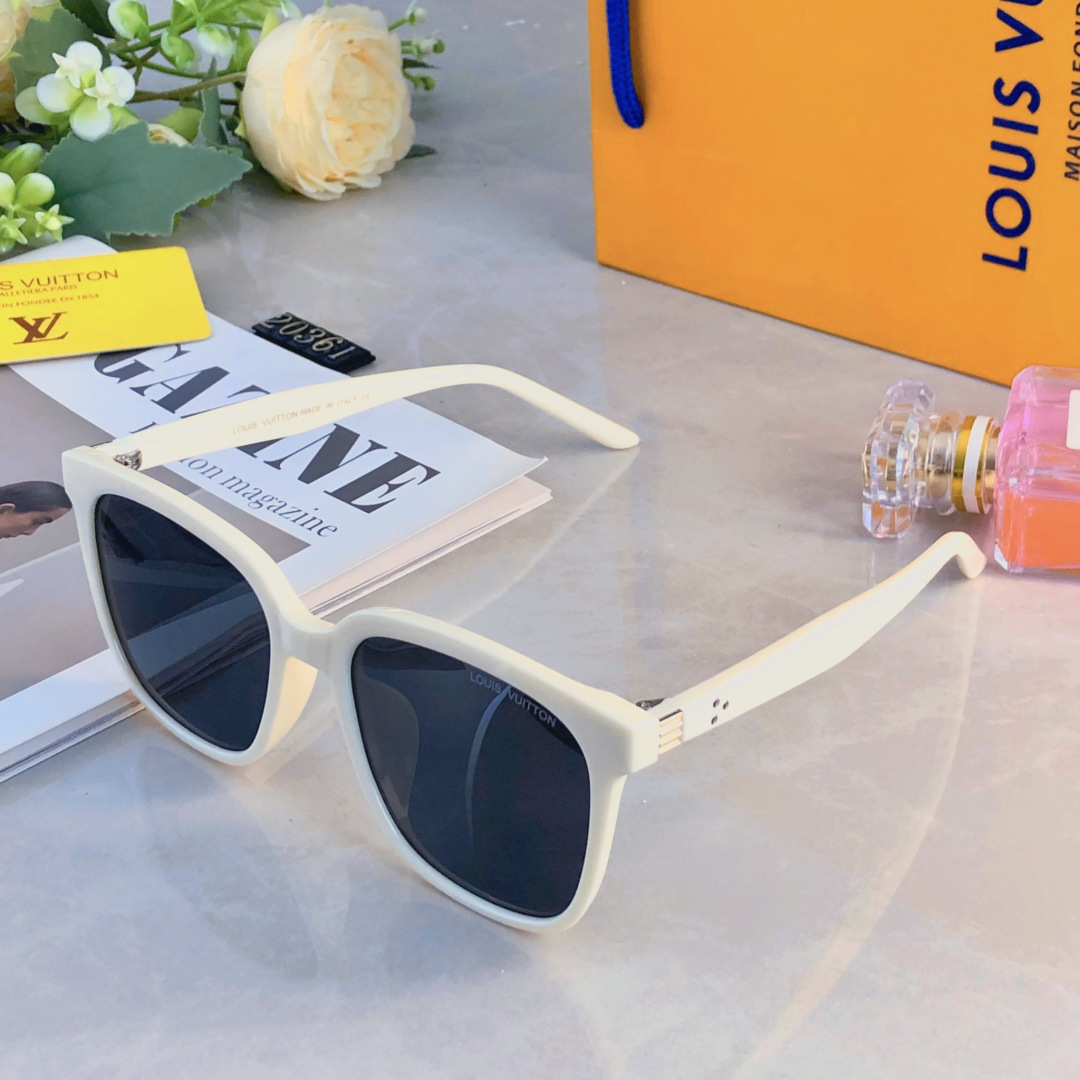 。。Louis vuitto*时尚网红防紫外线偏光墨镜大框显瘦高级感优雅气质户外旅行太阳镜