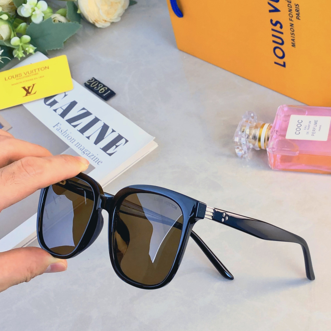 。。Louis vuitto*时尚网红防紫外线偏光墨镜大框显瘦高级感优雅气质户外旅行太阳镜