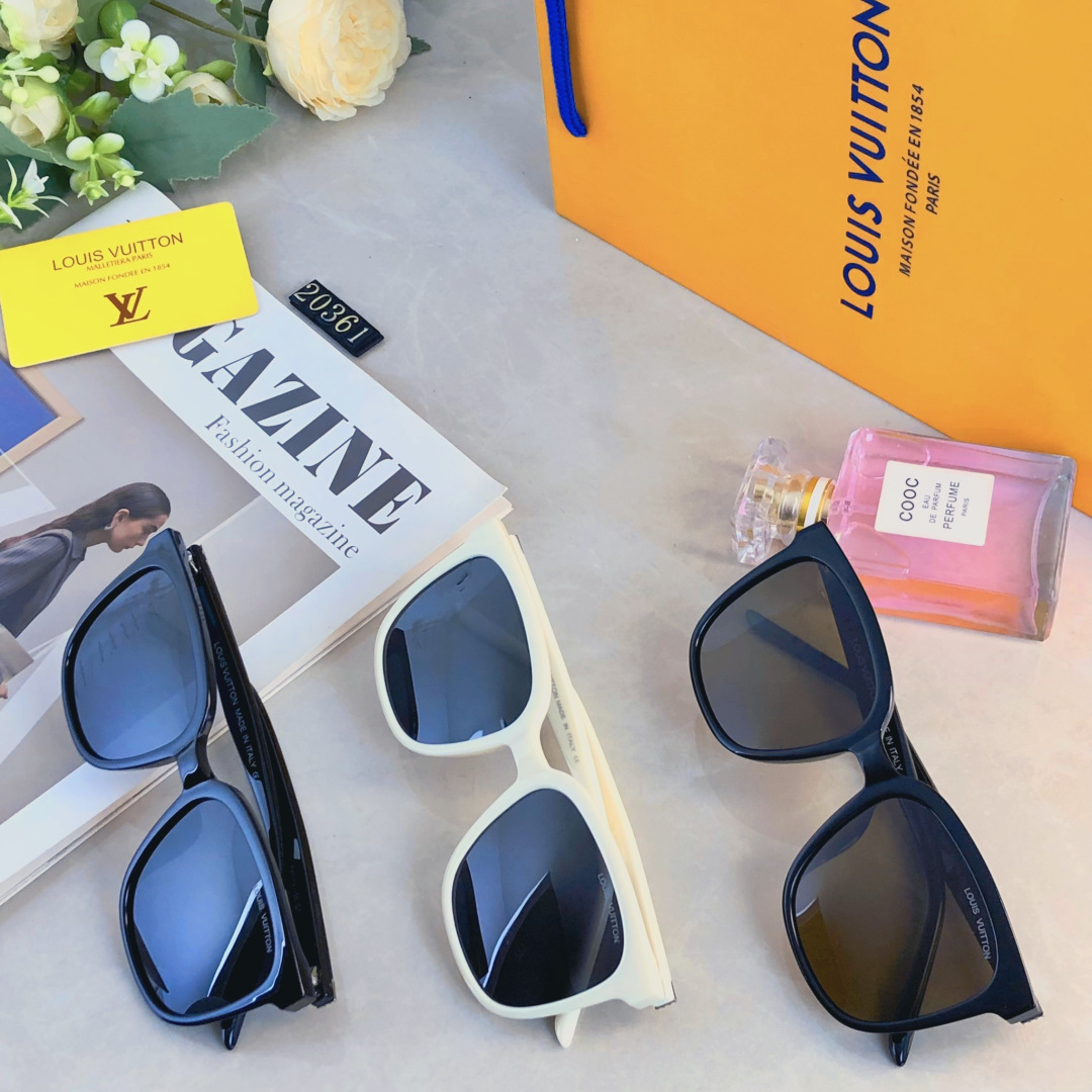 。。Louis vuitto*时尚网红防紫外线偏光墨镜大框显瘦高级感优雅气质户外旅行太阳镜