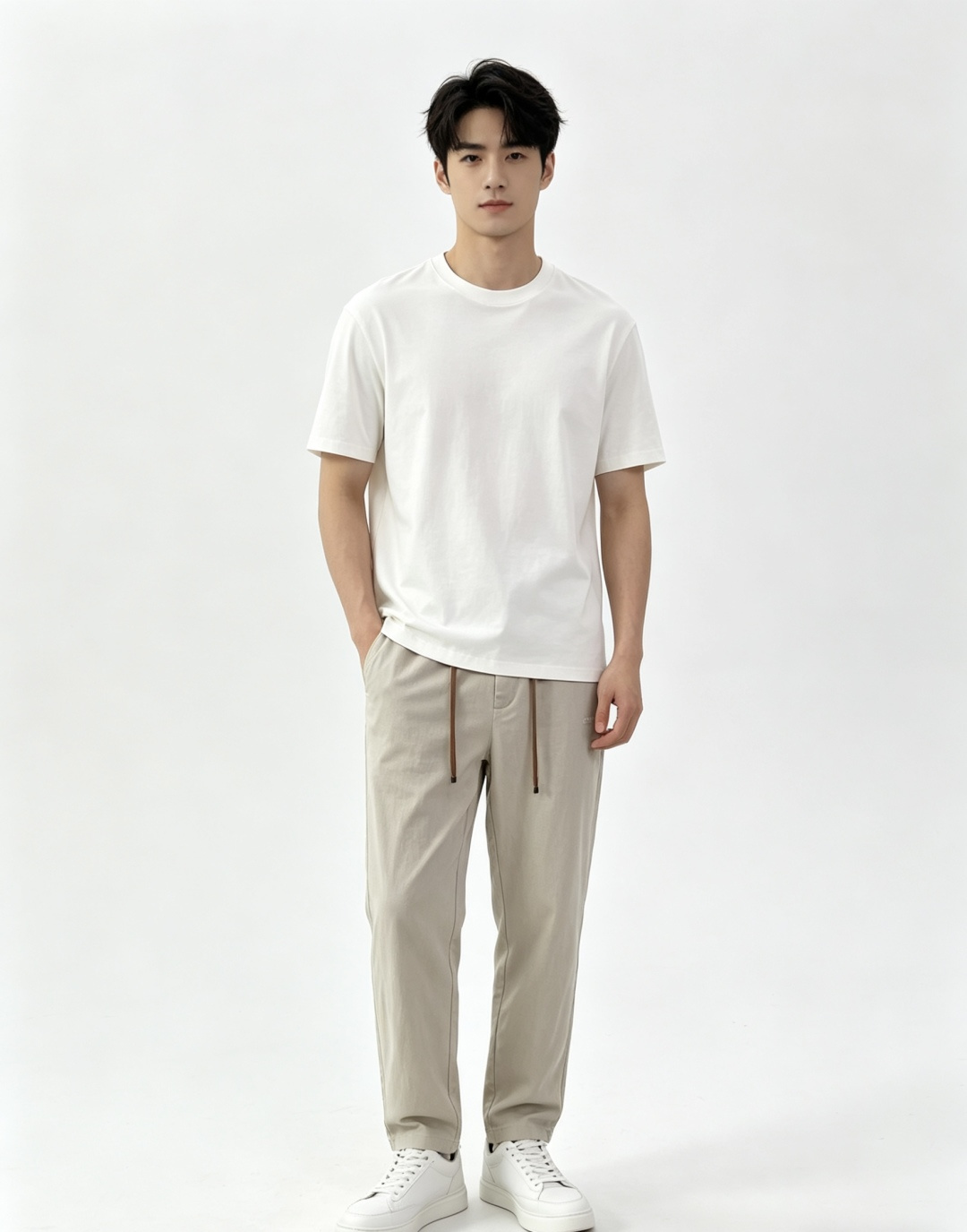 NO:808356,The straight and micro-tapered version hides fat and makes you look slimmer, easily creating a high-level sense of relaxation. Four colors are available, and it’s a versatile style that you can’t go wrong with if you try it with your eyes closed!  ,,19860909直筒微锥版型,藏肉显瘦,轻松打造高级松弛感 四色可选,闭眼入都不会出错的百搭款！,,,Women's clothing