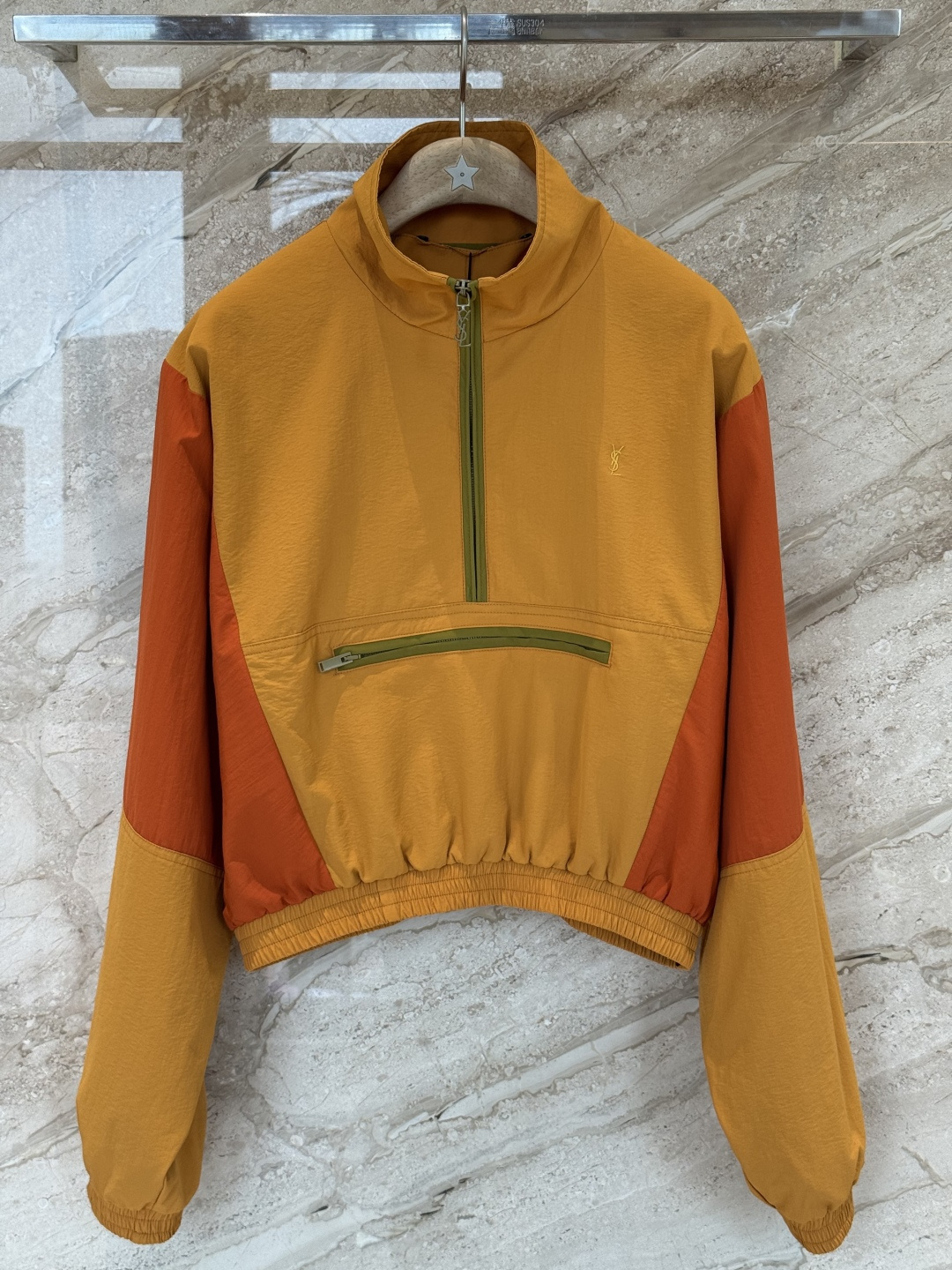 Куртка Saint Laurent с контрастными рукавами