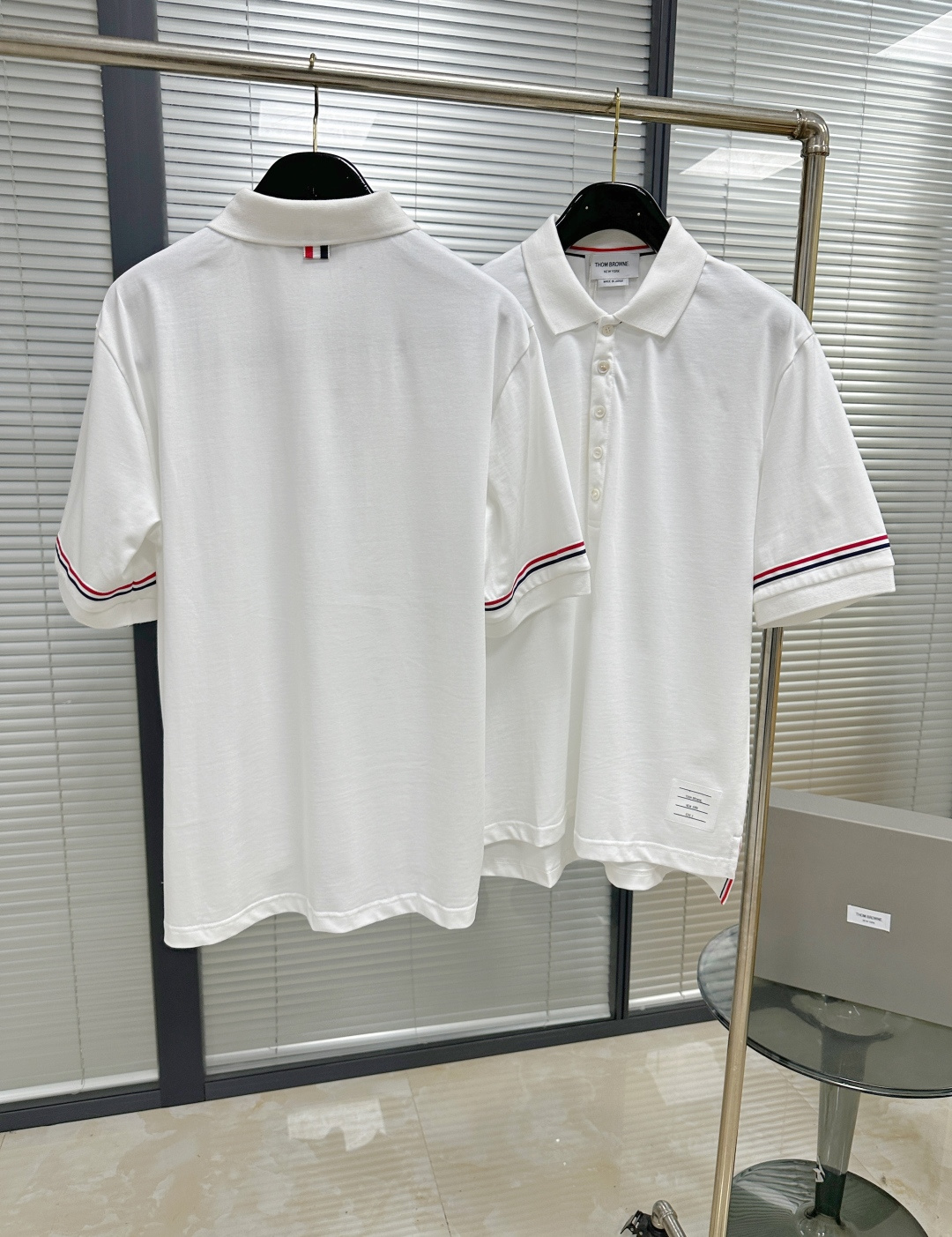 톰브라운 더블 슬리브 스트라이프 남성 반팔 폴로셔츠 50617 이미지 4