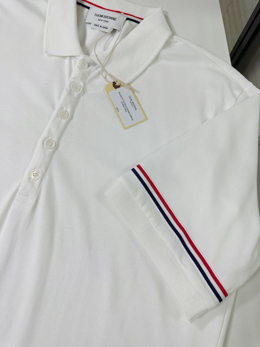 톰브라운 더블 슬리브 스트라이프 남성 반팔 폴로셔츠 50617 이미지 9