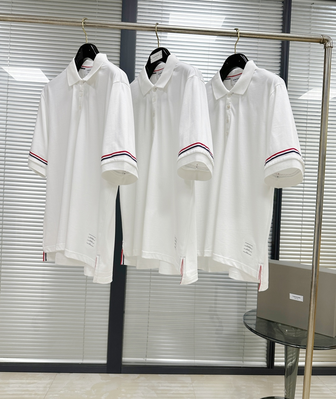 톰브라운 더블 슬리브 스트라이프 남성 반팔 폴로셔츠 50617 이미지 6