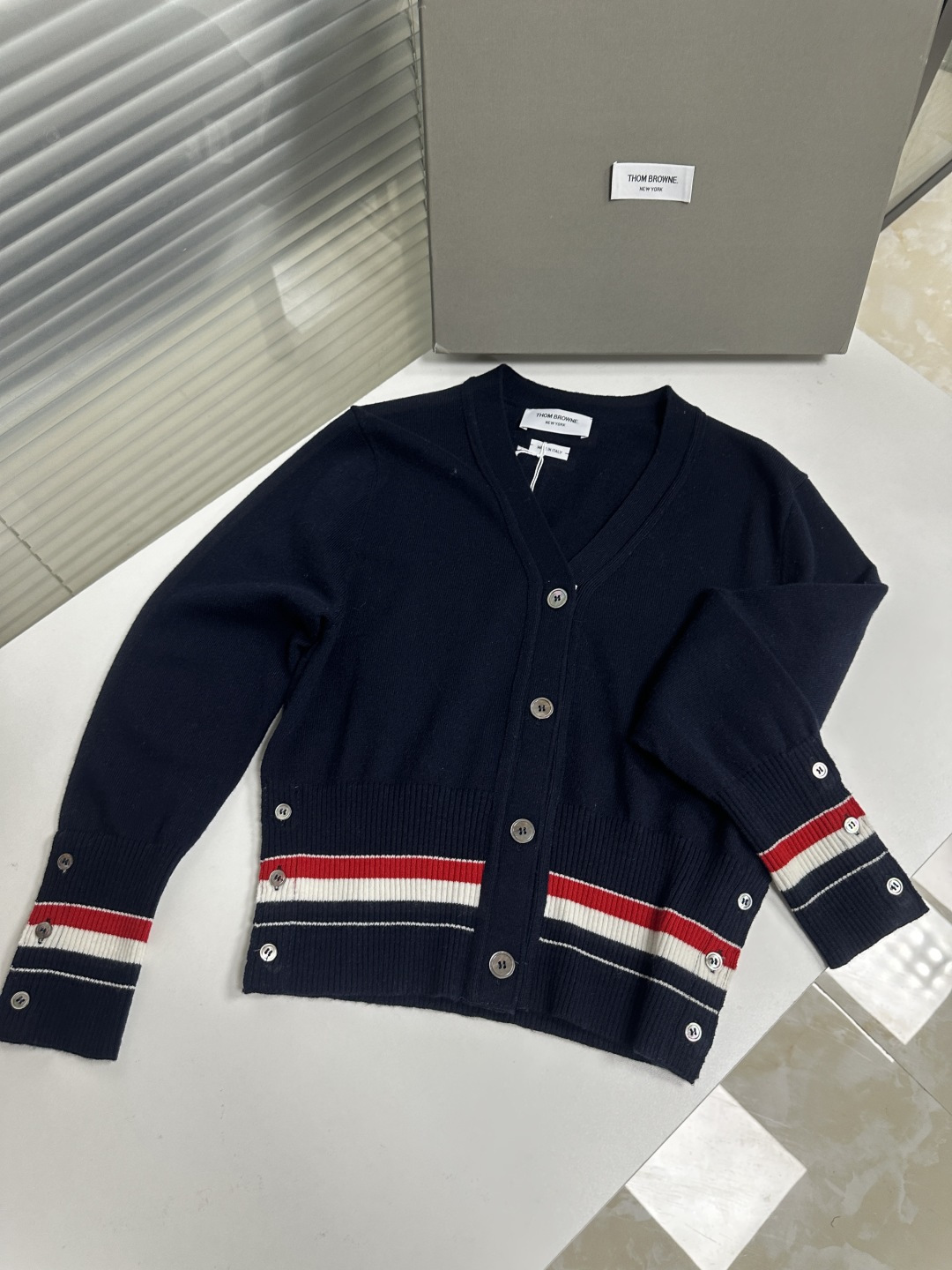 톰브라운 여성 가디건 142969 Thom Browne Cardigan 상세 이미지 6