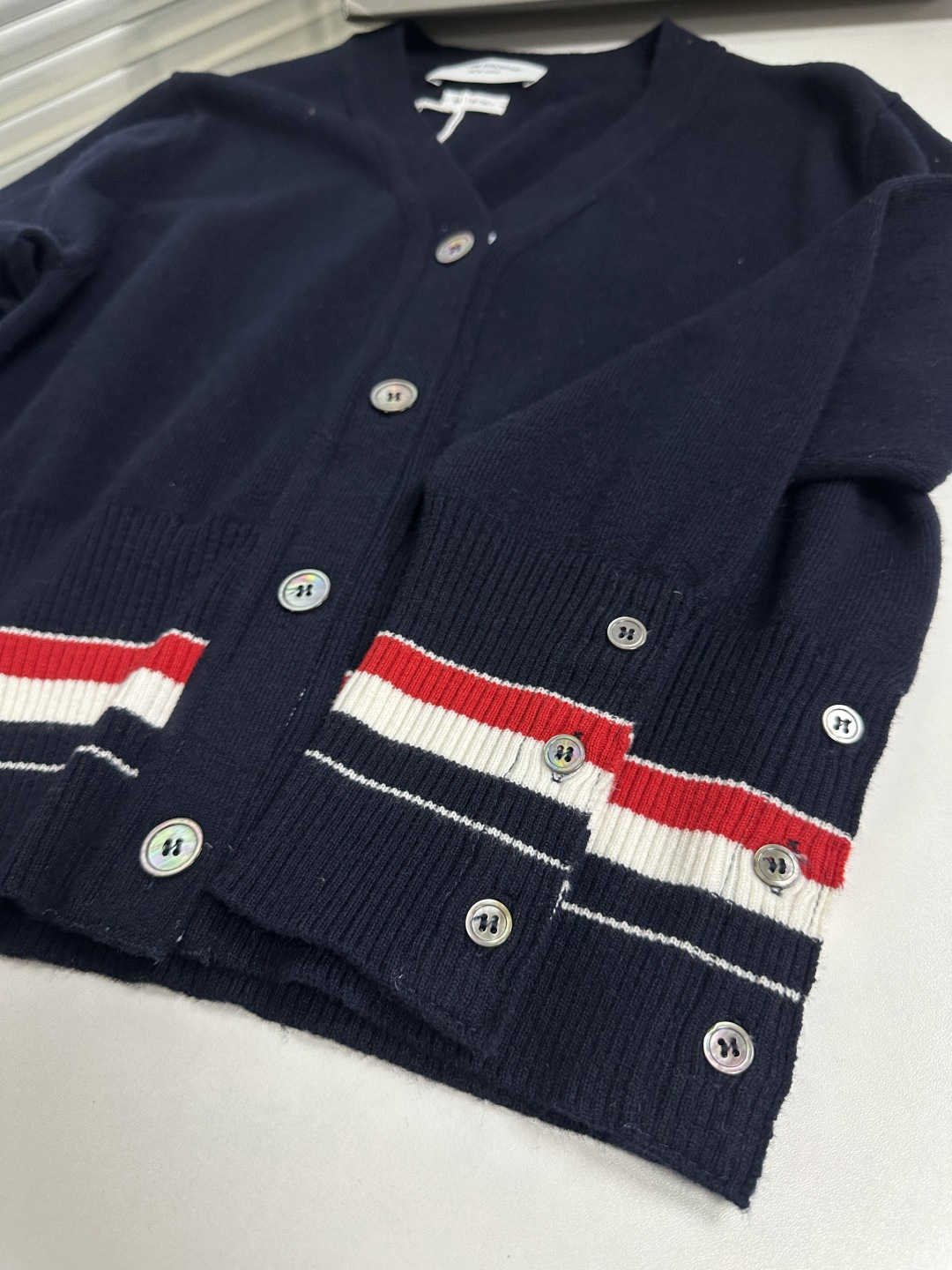 톰브라운 여성 가디건 142969 Thom Browne Cardigan 상세 이미지 7