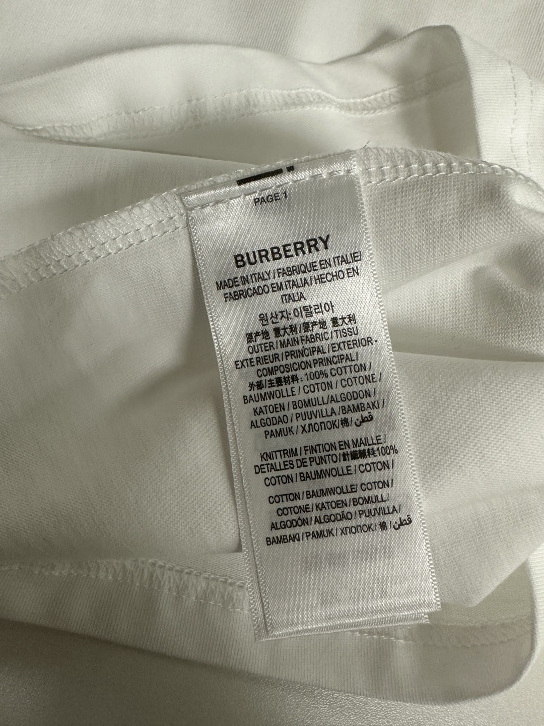 버버리 남성 반팔 142933 Burberry T Shirt 상세 이미지 9