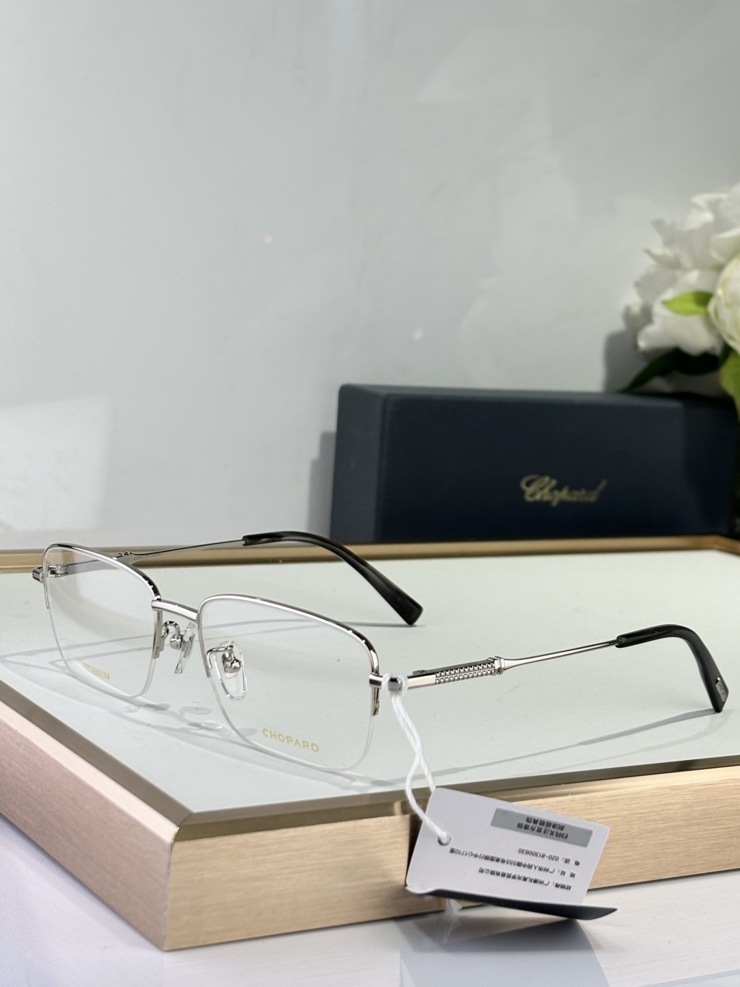 Chopar* Super titanium. Titanium MODEL: VCHL71J Size: 57-18-145 Original packaging - 图片 3