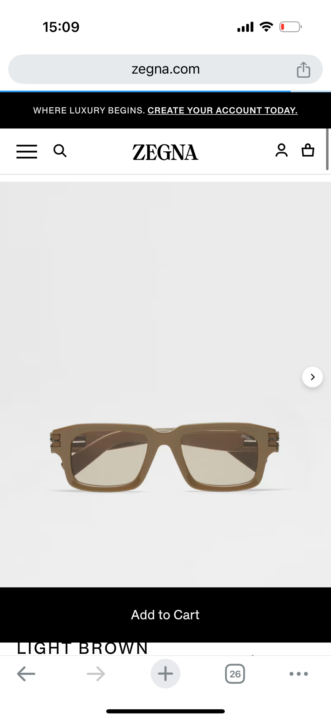  New 2025
Ermenegildo Zegna
Mod：EZ0255
Size51口20-140