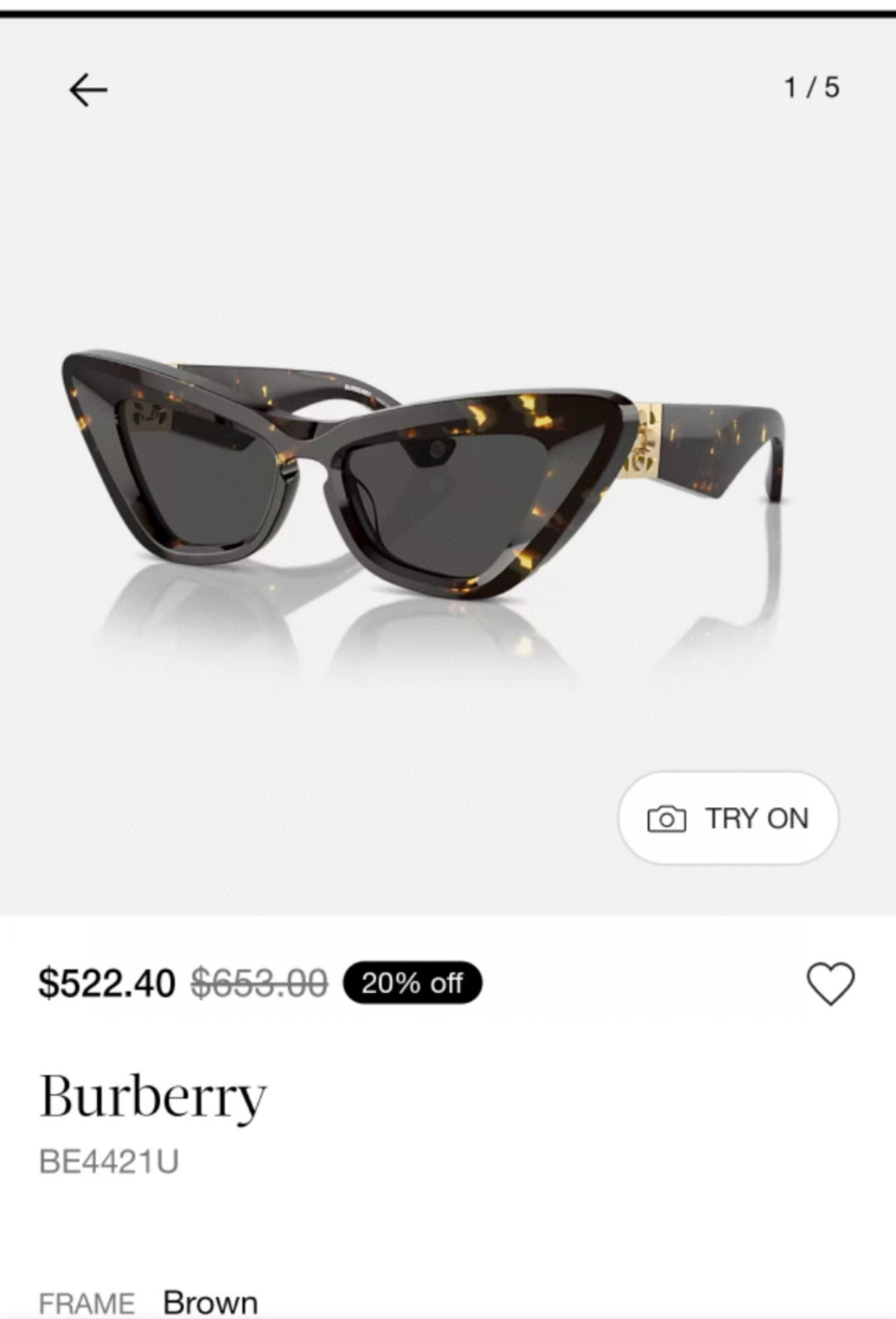  BURBERR*
MODEL：BE4421U
SIZE：51口18-130
