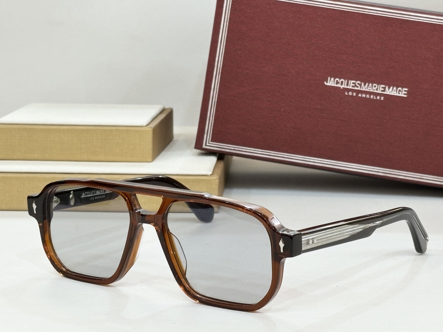  JACQUES MARIE MAGE
日本手工眼镜 
MODEL：EVANS
SIZE55-17.配包
