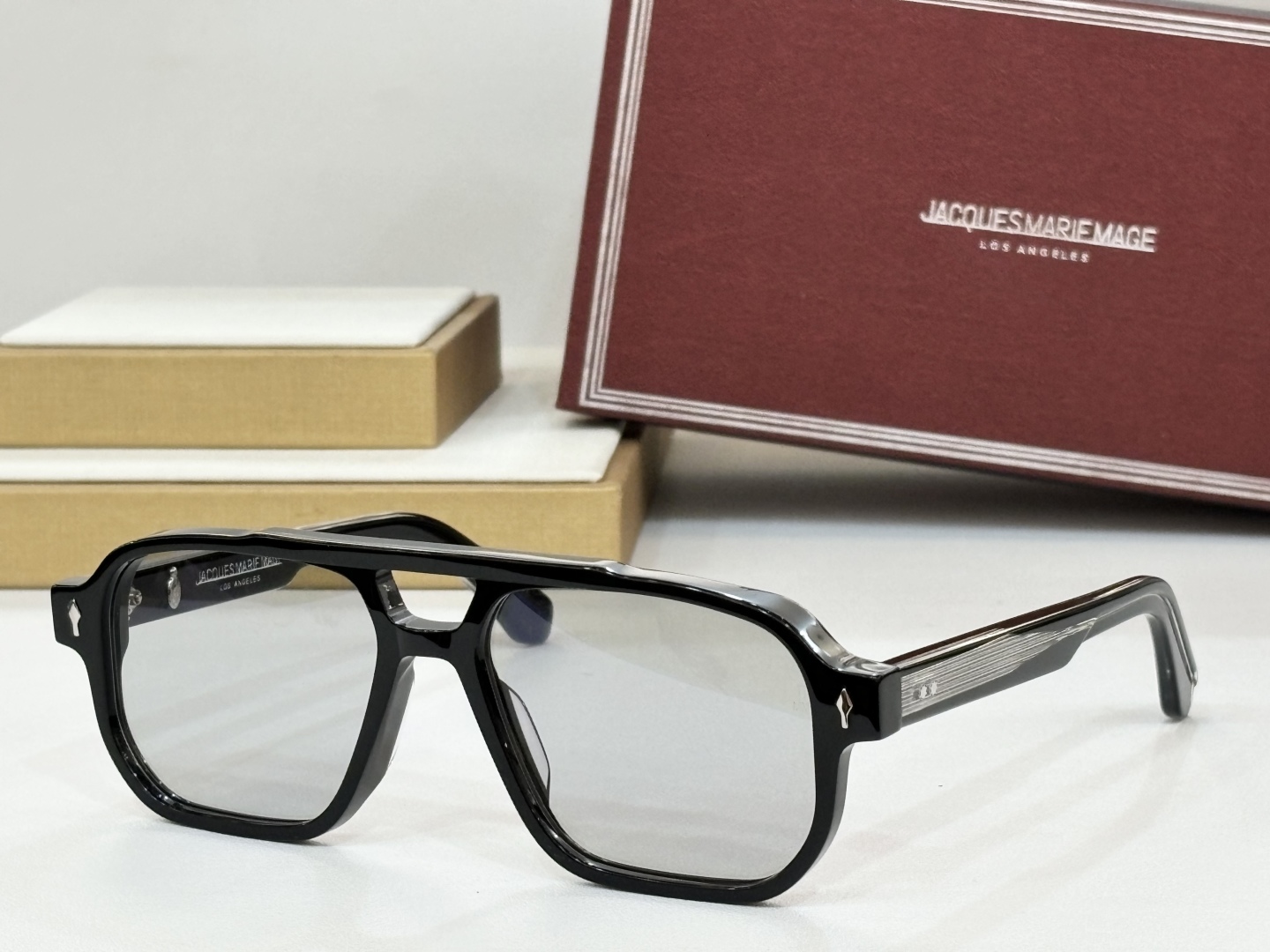  JACQUES MARIE MAGE
日本手工眼镜 
MODEL：EVANS
SIZE55-17.配包