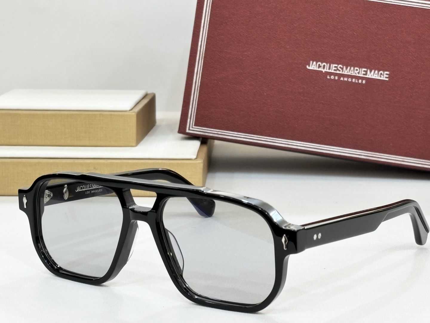  JACQUES MARIE MAGE
日本手工眼镜 
MODEL：EVANS
SIZE55-17.配包