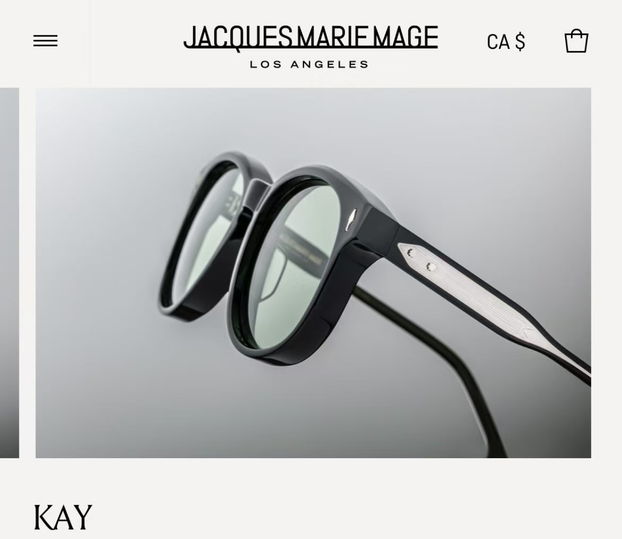  JACQUES MARIE MAGE
MODELKAY
SIZE：56-18

